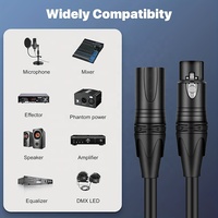 Câble XLR 1M 2M 3M 5M 10M 15M 20M 30M 50M 100M Haute Qualité Coloré 3 Broches XLR Mâle-Femelle Audio Mic Microphone Câble XLR F À M
