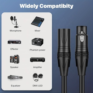 Cable XLR de 1M 2M 3M 5M 10M 15M 20M 30M 50M 100M de Alta Calidad, Colorido, de 3 Pines, Macho-Hembra, para Micrófono, Cable de <span class=keywords><strong>Audio</strong></span> XLR F a M - Product Image 6