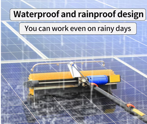 Робот для очистки фотоэлектрических панелей, оборудование для очистки солнечных батарей, сертифицировано CE, ширина очистки 60 см, труба подачи воды 10 м - Product Image 4