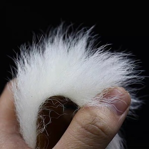 Colas de ternera natural, fibra de pelo de ternera arrugada, materiales para <span class=keywords><strong>atado</strong></span> de moscas con patrones Crazy Charlie para Bonefish <span class=keywords><strong>y</strong></span> Steelhead - Product Image 6
