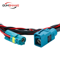 Câble de communication RF Fakra+2, faisceau d'alimentation vidéo, coaxial en cuivre 500 mm, universel, type Z