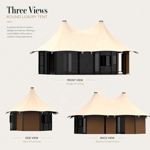 Tende Glamping di Lusso BOTEEN per Resort di Alta Gamma, Tende Personalizzate Ottagonali a Strato Singolo con Telaio in Lega di Alluminio per Quattro Stagioni - Product Image 5