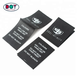 Suministro directo de fábrica Logotipo impreso personalizado Ropa Satén Etiquetas de cuidado Etiquetas con instrucciones de lavado - Product Image 1