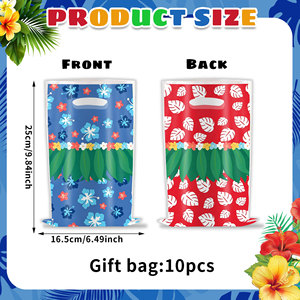 Bolsas de Regalo para Fiesta Hawaiana, Bolsas para Dulces con Estampado de Flores, Bolsitas para Regalos y Bocadillos para Niños, Cumpleaños, Baby Shower, Eventos Festivos - Product Image 3