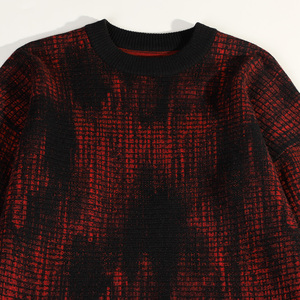 Personalizado OEM ODM hombres suéter de manga larga prendas de punto de cuello redondo de diseñador de punto de algodón de punto hombres suéter - Product Image 4