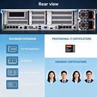 Serveur en rack SR850 V3 2U, 4 sockets Intel Xeon Gold 8468, évolutif, TruDDR5 pour la virtualisation de centre de données, l'informatique en nuage, Ubuntu
