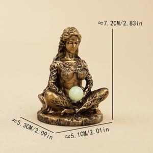 Statue de la déesse <span class=keywords><strong>Gaia</strong></span>, mère de la Terre, en résine moderne, sculpture artisanale pour la maison et le jardin, décoration pour Thanksgiving et Noël, vente chaude - Product Image 6