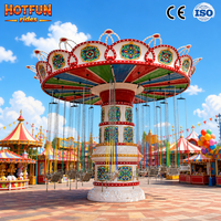 Manèges à chaises volantes, balançoires électriques, carrousel, équipement de parc d'attractions pour enfants et adultes, certifié CE, couleur personnalisée