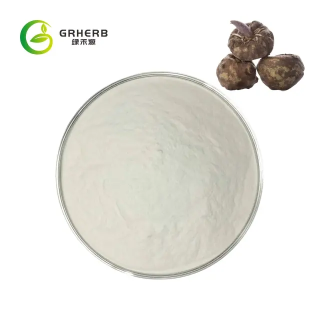 Poudre de gomme de konjac de farine de konjac de glucomannane de qualité alimentaire d'approvisionnement d'usine
