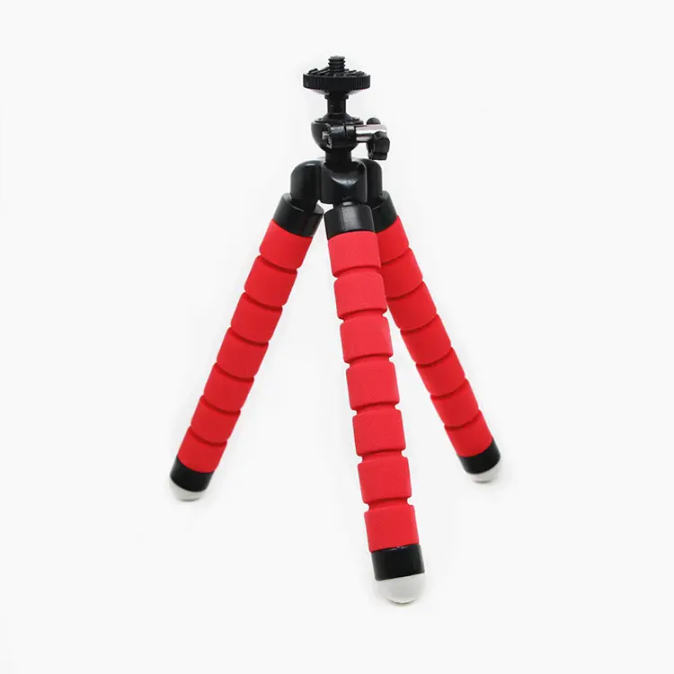 Mini Octopus Spider Flexible Tripod Stand 1/4" Ball head for go pro/Camera/Mobile Phone