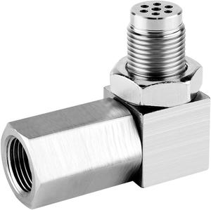 Adaptateur d'entretoise de capteur en acier usiné CNC à 90 degrés M18x1.5 avec mini catalyseur, pour modification d'échappement automobile - Product Image 4