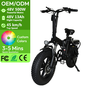 <span class=keywords><strong>Bicicleta</strong></span> <span class=keywords><strong>Plegable</strong></span> de 16 Pulgadas, <span class=keywords><strong>Bicicleta</strong></span> Eléctrica con Llantas Gruesas, 48V 500W 13AH 45KM/H, <span class=keywords><strong>Bicicleta</strong></span> Eléctrica <span class=keywords><strong>Plegable</strong></span> para Ciudad y Carretera - Product Image 1