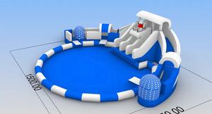 Terrain d'attractions gonflable extérieur Parc aquatique Parc d'attractions terrain de jeux aquatique pour enfants en plein air Aire de jeux extérieure pour enfants - Product Image 2