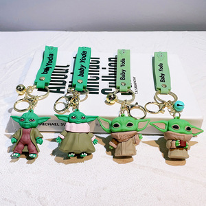 <span class=keywords><strong>Porte</strong></span>-clés PVC Star Wars Samouraï Noir <span class=keywords><strong>Yoda</strong></span> Bébé, Pendentif de Voiture, Accessoire, <span class=keywords><strong>Porte</strong></span>-clés Lisible - Product Image 4