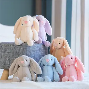 Custom 25cm hot sell cheap cute stuffed bunny rabbit plush Easter toy gifts for girls