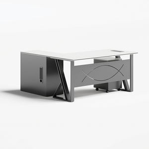 Barato al por mayor jefe Mesa de oficina Escritorio de oficina ejecutiva Mesa de oficina ejecutiva con alta calidad personalizada - Product Image 5