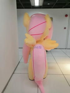 Disfraz Inflable de Fluttershy de 2 m, Mascota Inflable Corredora, Disfraz de Mascota de Piel de Caballo Inflable para Fiestas - Product Image 5