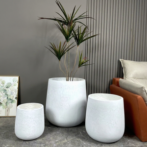 2025 New Outdoor Epoxy Coated Durable Concrete Planter <b>Pot</b> Round Design for Home Garden Decoration Factory Price Flower <b>Pot</b> - Product Image 1