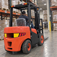Pengiriman Gratis Forklift Mesin Diesel Pengangkat Fork 2.5 Ton 3 Ton 5 Ton Harga Forklift Diesel dengan Tiang Triplex