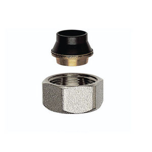 Conector de Cobre de 12 mm de Diámetro para Manguera de Plomería, Tuerca Hexagonal Metálica con Sello de Goma para Conexión de Tuberías - Product Image 1