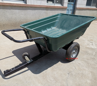 Ultimate Heavy Duty Premium ATV Trailer Wagon Cart Big Poly Dump Cart pour outils Chariot utilitaire haut de gamme