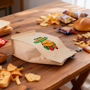 ถุงกระดาษคราฟท์สีน้ำตา<span class=keywords><strong>ล</strong></span>แบบตั้งได้ <span class=keywords><strong>ราคา</strong></span>โรงงาน สำหรับบรรจุภัณฑ์อาหารเสริม ชาสมุนไพร บรรจุภัณฑ์ที่ได้มาตรฐาน - Product Image 1