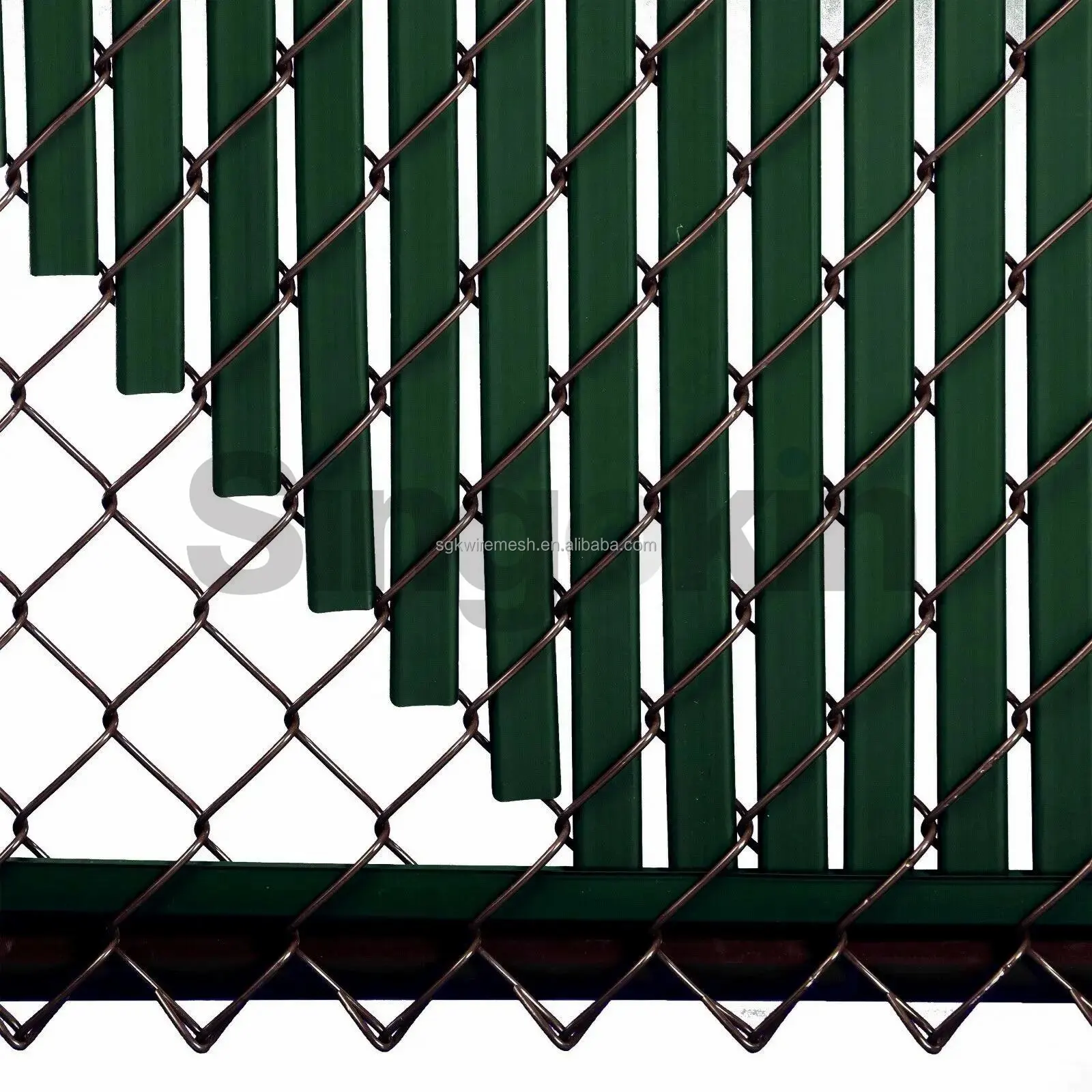 Chain Link Fence Slats for Privacy Covering Blade Slats with Bottom Lock