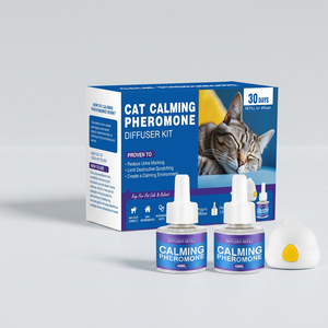 Spray apaisant naturel pour chats, solution anti-stress, kit diffuseur de phéromones, diffuseur apaisant pour chiens, pour le confort émotionnel des chats - Product Image 1
