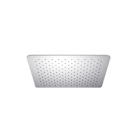 Douche de plafond moderne en acier inoxydable brossé de luxe, très vendue, avec pommeau de douche moderne de haute qualité en céramique effet pluie