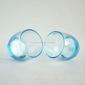 10oz best selling glasses high <span class=keywords><strong>ball</strong></span> translucent purple and blue glass for daily use - Product Image 5