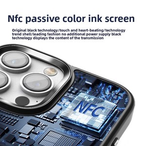 Nouvelle coque NFC Ink pour <span class=keywords><strong>iPhone</strong></span> 17 Pro Max, avec écran d'affichage intelligent et couverture arrière NFC pour les séries <span class=keywords><strong>iPhone</strong></span> 17, 16, 15 - Product Image 5