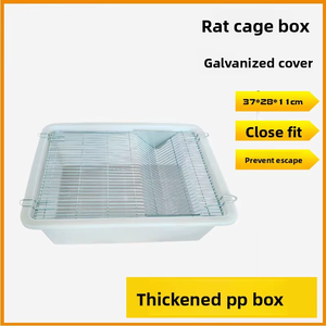 Fareler ve Sıçanlar için Paslanmaz Çelik Plastik Tel Örgü Asılı Üretim Kafesleri, Düz Desenli Lüks Konut - Product Image 5