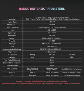 Nouveau kit de drone FPV, Axisflying Bando 5 FPV Drone, analogique/O4, drones télécommandés RC 4K pour débutants, double gyroscope - Product Image 4
