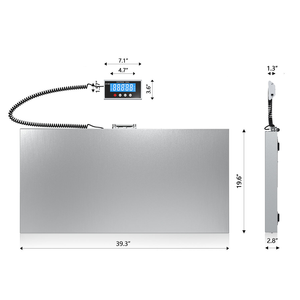 Báscula de Piso Electrónica de Alta Resistencia Veidt, Báscula Digital para Envíos Postales, Paquetes, Mascotas, SF-809, Medidas Altas hasta 80 kg - Product Image 6