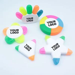 Promotion Stationery <b>Gift</b> Custom Logo Printed <b>Pens</b> Office Supply Kids Cute Highlighter for Study - Product Image 1