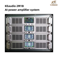 Système d'amplification de puissance KEAudio AI 4 Ohm en métal Dante intelligent stéréo professionnel écologique durable avec contrôle par pavé tactile Ethernet