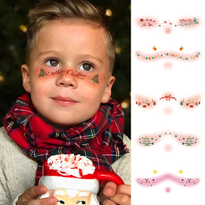 20 New <strong>Children</strong> Adult Face Makeup <strong>Tattoo</strong> Stickers Cute Waterproof Skin Friendly Powder Blusher Temporary <strong>Tattoo</strong> Stickers - Product Image 2
