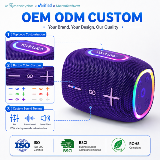 Custom Branding Speaker With Rich Acoustics and Durable Build and Portable Design Versatile Usage Top Performance