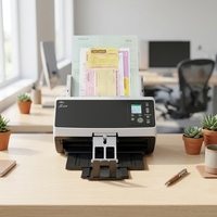 Scanner A4 FI-8190 Duplex 90ppm 180ipm Double CIS 600dpi USB 3.2 Gigabit pour les entreprises