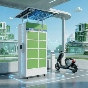 Gabinete Inteligente para Intercambio de Baterías de Motocicletas Eléctricas con Techo Solar ZF6008 ZF6012, Kiosco de Carga Compartida a Prueba de Agua - Product Image 4