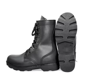 Botas largas de cuero DF0621, resistentes al barro, para hombre, de cuero genuino, para ceremonia, entrenamiento y uso diario. - Product Image 2