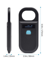 Microchip Scanner 1000 registra un gran almacenamiento de datos, carga en el PC, distancia de escaneo, aumento de velocidad
