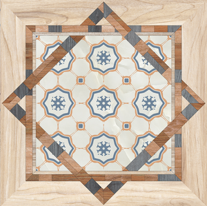 Azulejos de Piso con Diseño Floral Mandala Vintage <span class=keywords><strong>para</strong></span> Entrada Interior, Adhesivo <span class=keywords><strong>para</strong></span> Piso de Estilo Moderno de Mediados de Siglo <span class=keywords><strong>para</strong></span> Puerta Principal, Autoadhesivo - Product Image 6