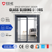 Puerta Corredera Interior con Certificación CE EEHE, Vidrio Laminado de Seguridad, Divisor de Espacios, Puertas Correderas de Aluminio para Sala de Estar y Cocina