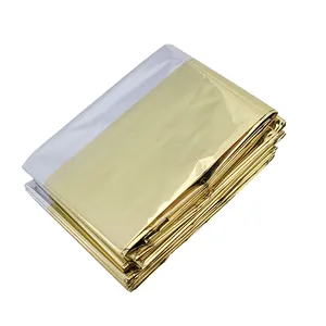 Wholesale Emergency Survival First Aid Kit Devices Outdoor Camping Type Waterproof Foil Silver Thermal Rescue Blanket
