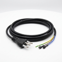 Cable de Alimentación con Conexión a Tierra de 3 Pines Estándar Brasileño, Conductor de Cobre Puro (No CCA), Cable de Repuesto para Monitor de Computadora y Electrodomésticos, OEM