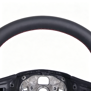 Volante de Cuero Compatible con Audi Q7 4L A4 B7 C7 RS6 A6L B9 A3 <span class=keywords><strong>S</strong></span> <span class=keywords><strong>Line</strong></span> S5 B8 A5 B8 - Product Image 2