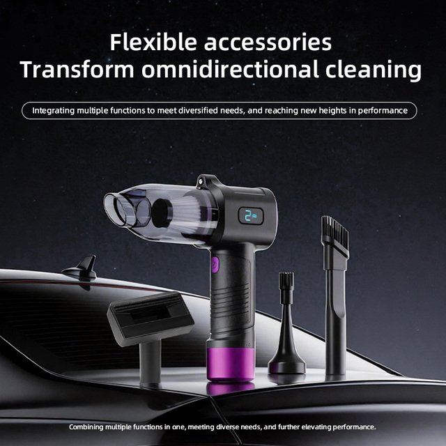 OEM Most Popular Cordless Electric Wet & Dry Bagless Handheld Vacuum Cleaner for Car Floor Care Brush  Motor-30-60 Min Runtime