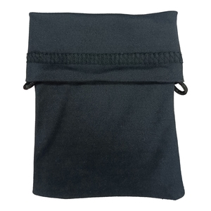 Sac souple de haute qualité avec logo imprimé blanc gris noir pour lunettes pochette de lunettes de soleil en microfibre