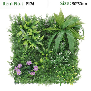 Pannello di Siepe Artificiale 50x50cm con Piante Verdi <span class=keywords><strong>e</strong></span> Fiori <span class=keywords><strong>Bianchi</strong></span> per Decorazione di Giardini, Hotel <span class=keywords><strong>e</strong></span> Sfondi Commerciali - Product Image 3
